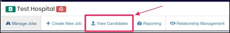 image show how to navigate to View Candidates tab